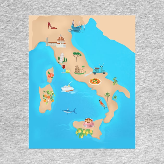 Itayl map by Petras